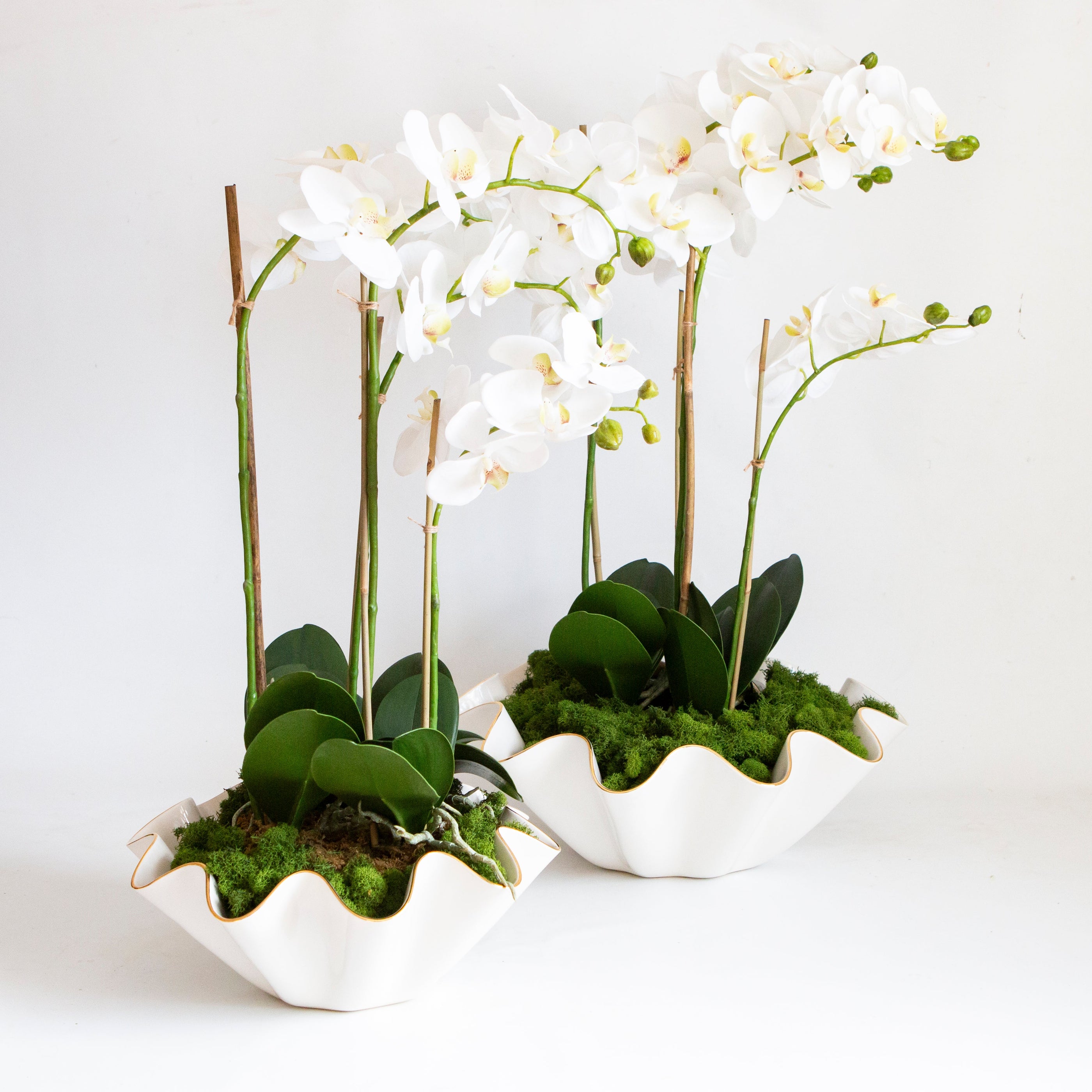 30" Faux Orchid Drop-In