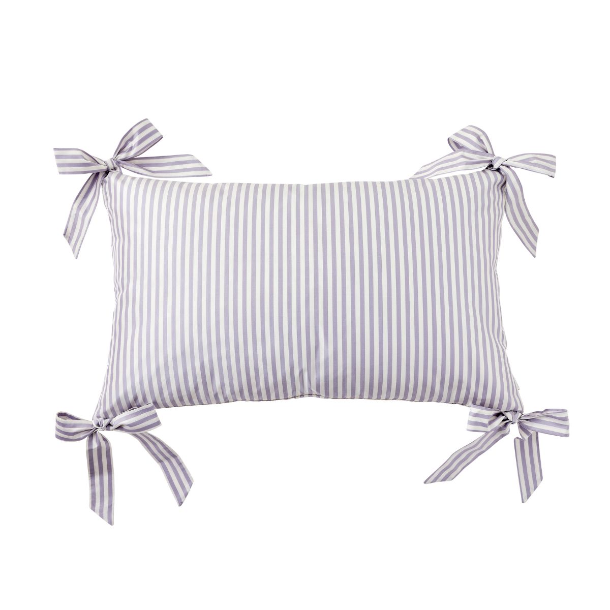 Noelle Bow Pillow Cover in Lilac