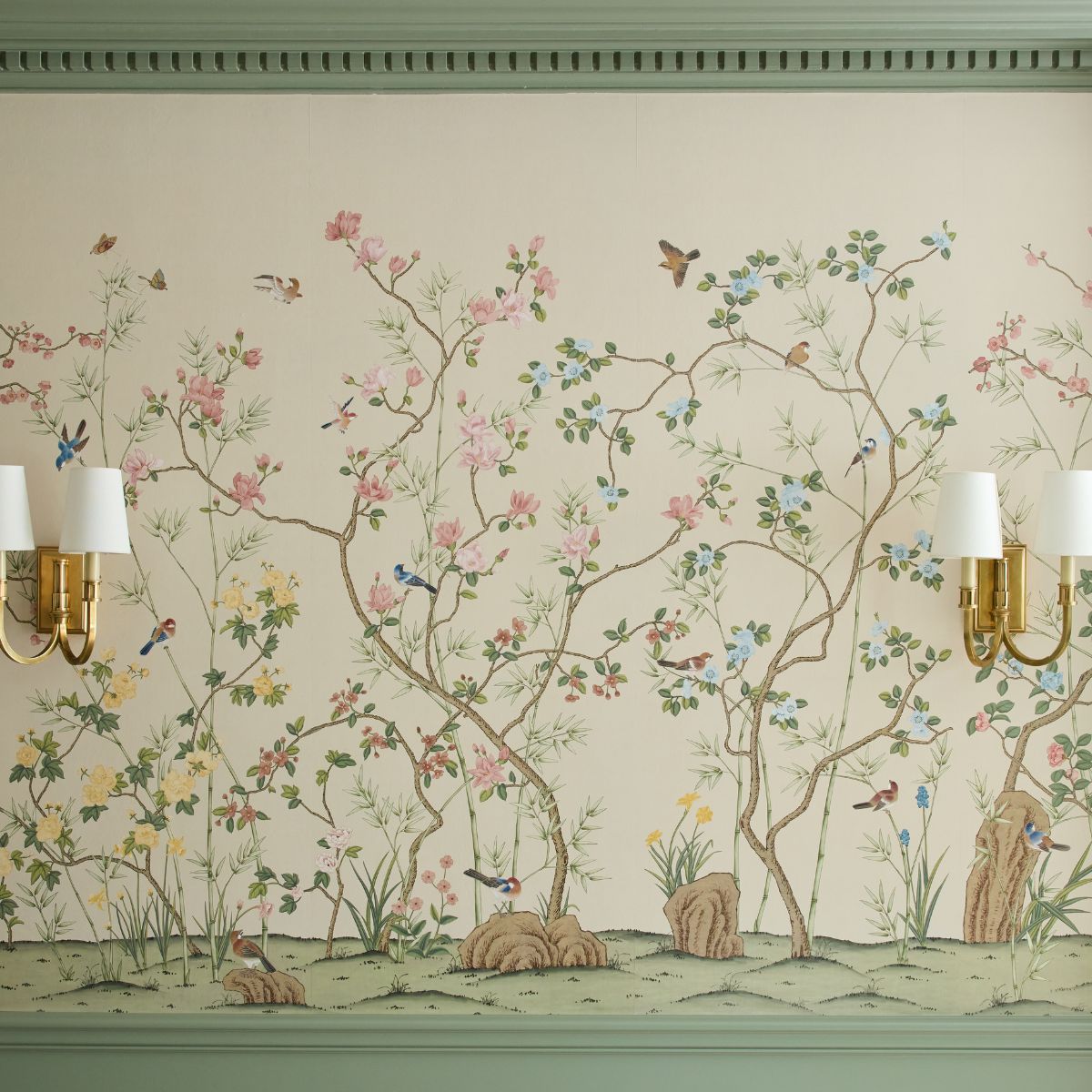 Avondale in Linen Mural - Caitlin Wilson Design