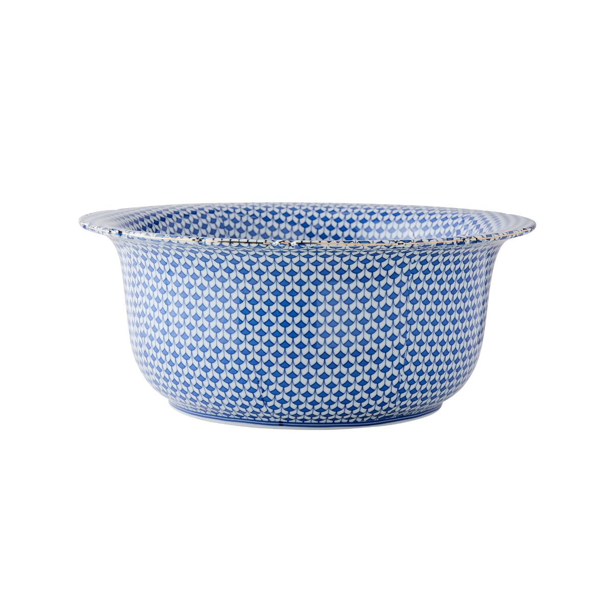 Large Azure Porcelain Bowl