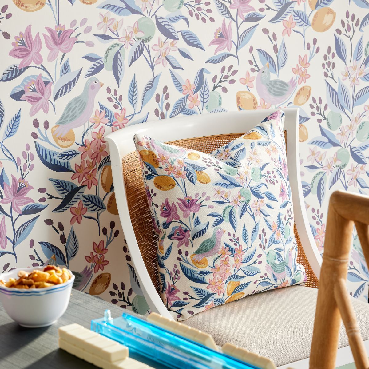 Citron Bleu Pillow Cover