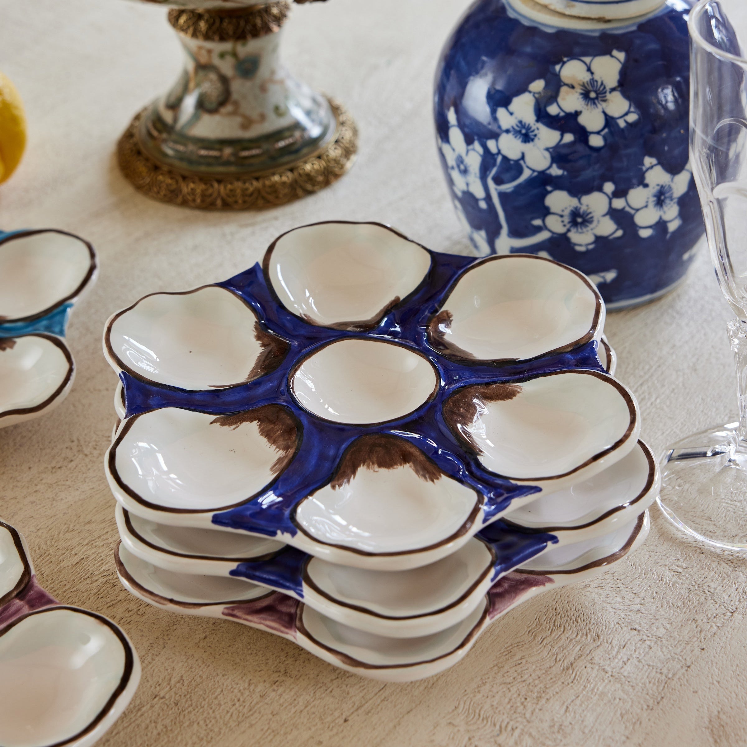 Sconset Oyster Plate - Caitlin Wilson Designs