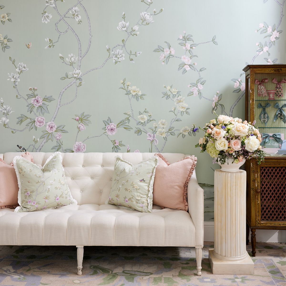 Nicola's Garden Chinoiserie Mural - Caitlin Wilson Design