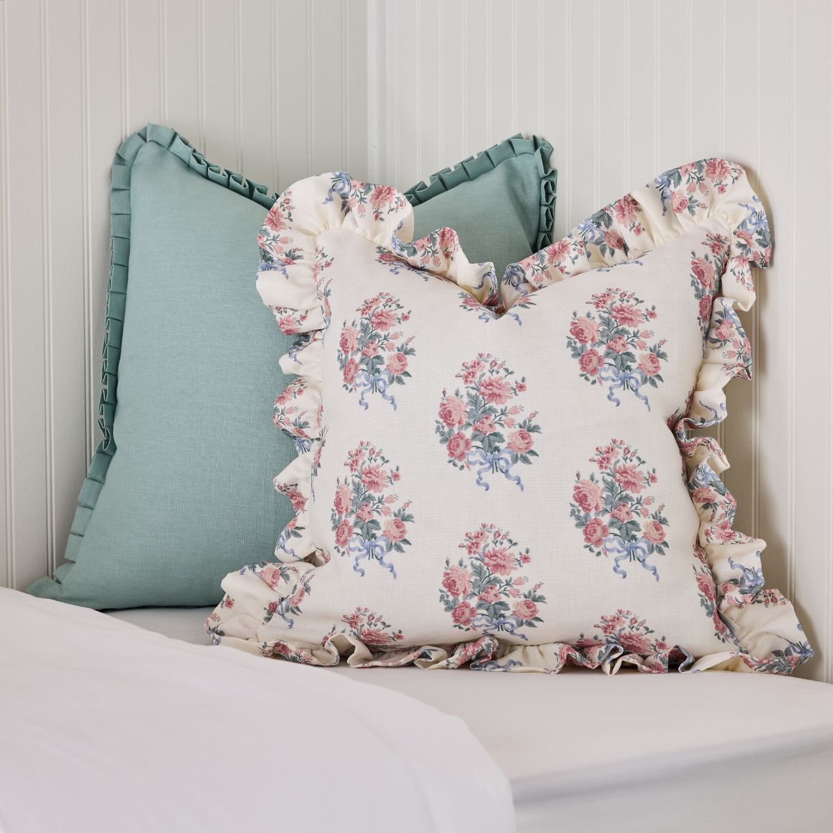 Blythe Bouquet Ruffle Pillow - Caitlin Wilson Design