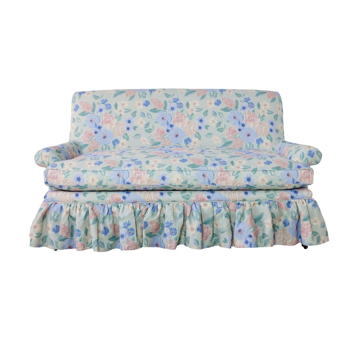 Sage Nimes Bouquet Loveseat