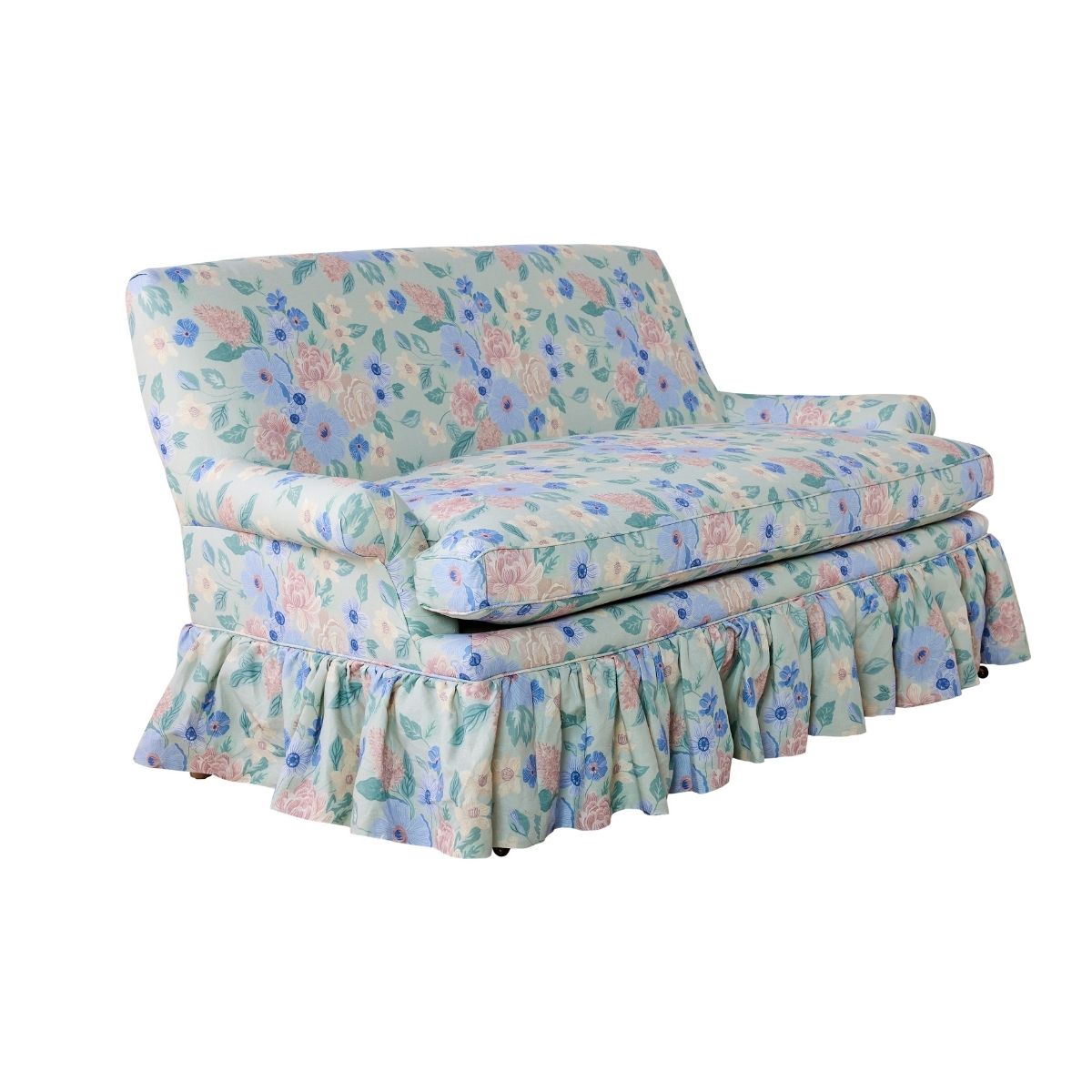 Sage Nimes Bouquet Loveseat