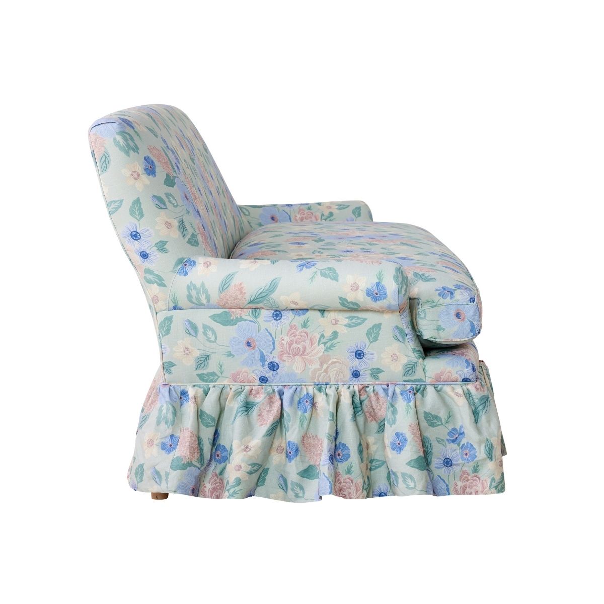 Sage Nimes Bouquet Loveseat