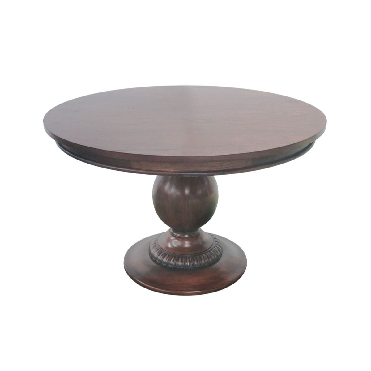 48" Belclaire Pedestal Table (Walnut) - Caitlin Wilson Design