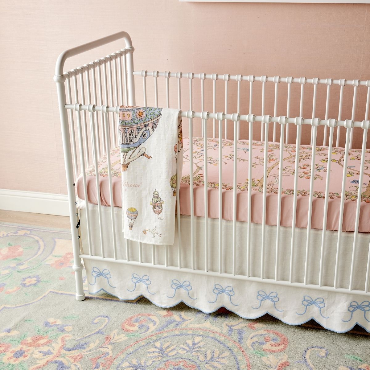 Pink crib sheet hotsell