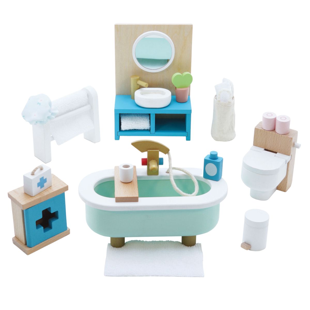 Dollhouse Bathroom Set