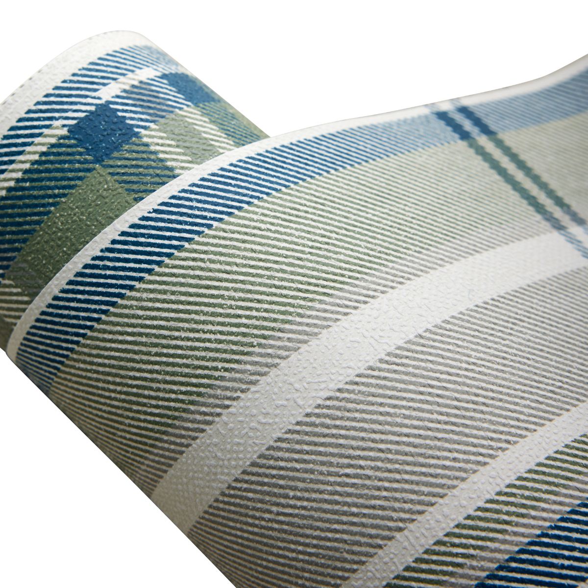 Princeton Plaid Wallpaper in Moss - Caitlin Wilson Design