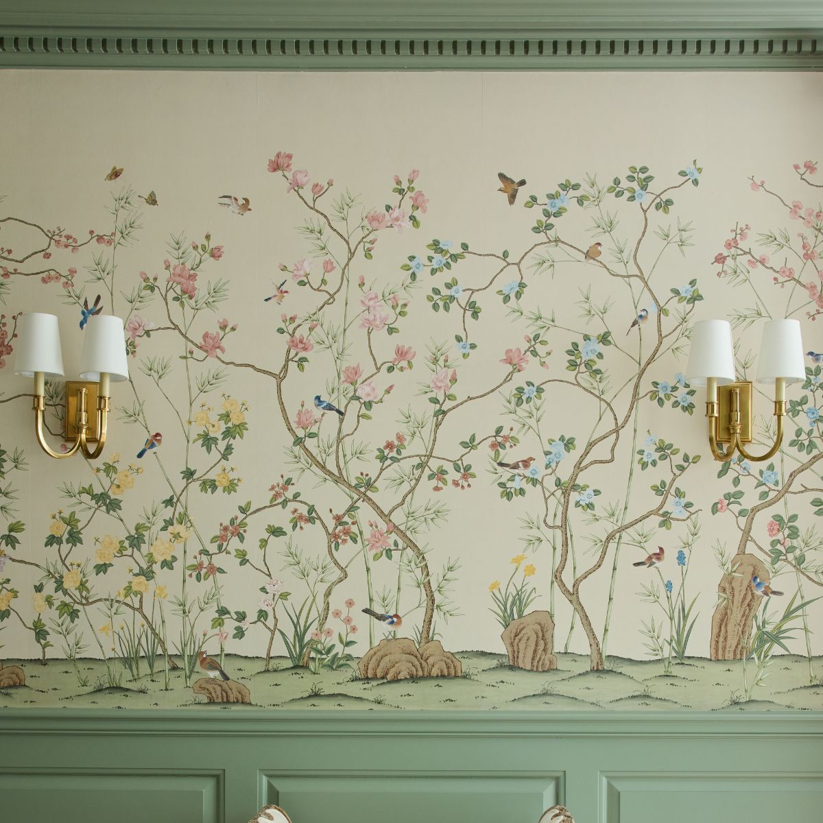 Avondale in Linen Mural - Caitlin Wilson Design