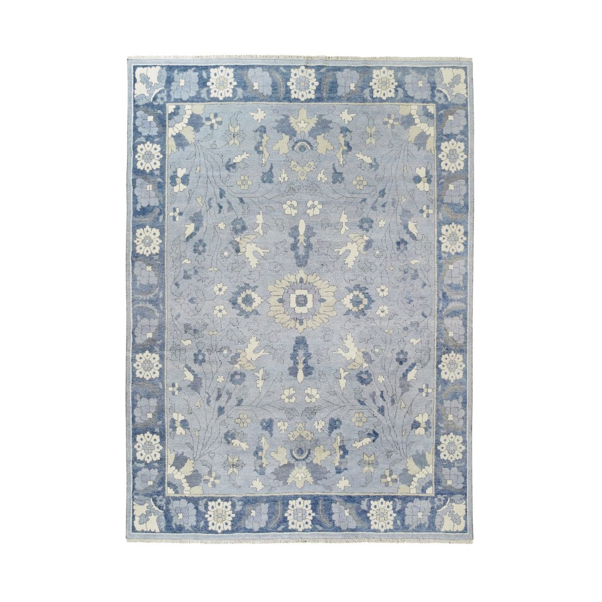 Olivia Rug in Soft Blue