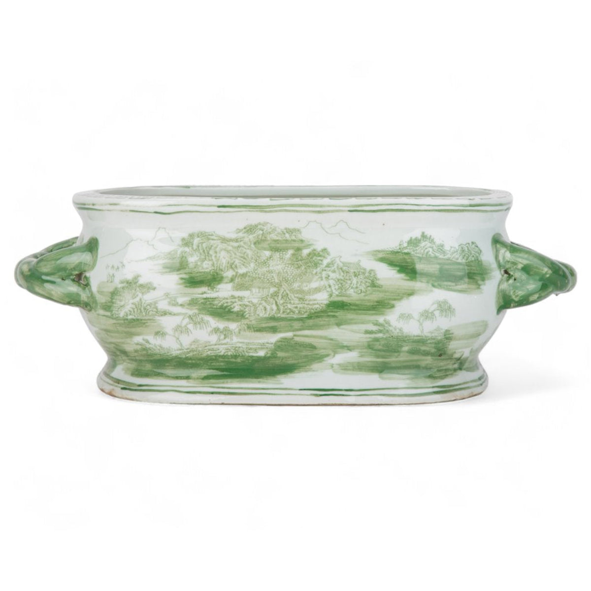 Verdant Landscape Oval Cachepot - Caitlin Wilson Design