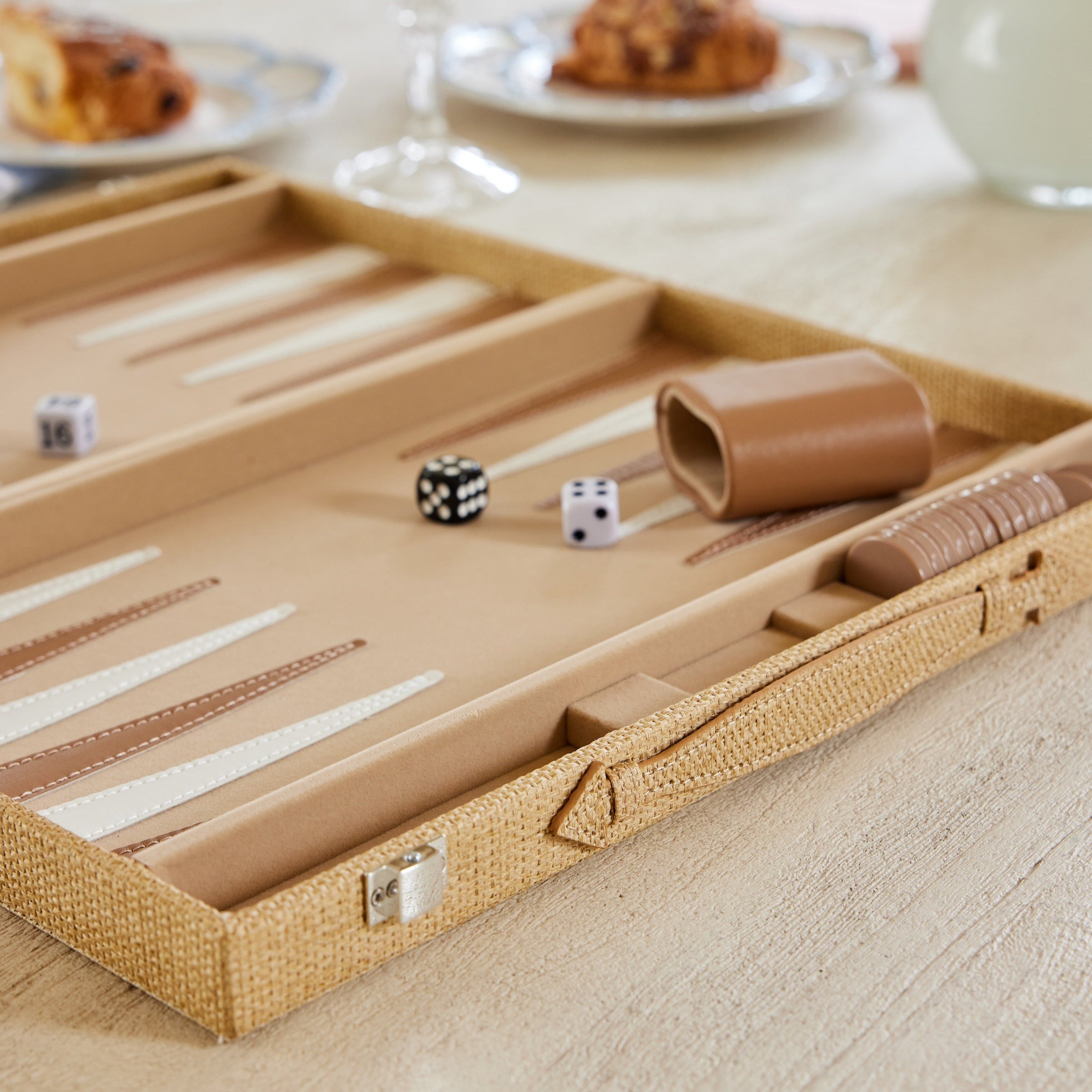 Grasscloth Backgammon Board - Caitlin Wilson Designs