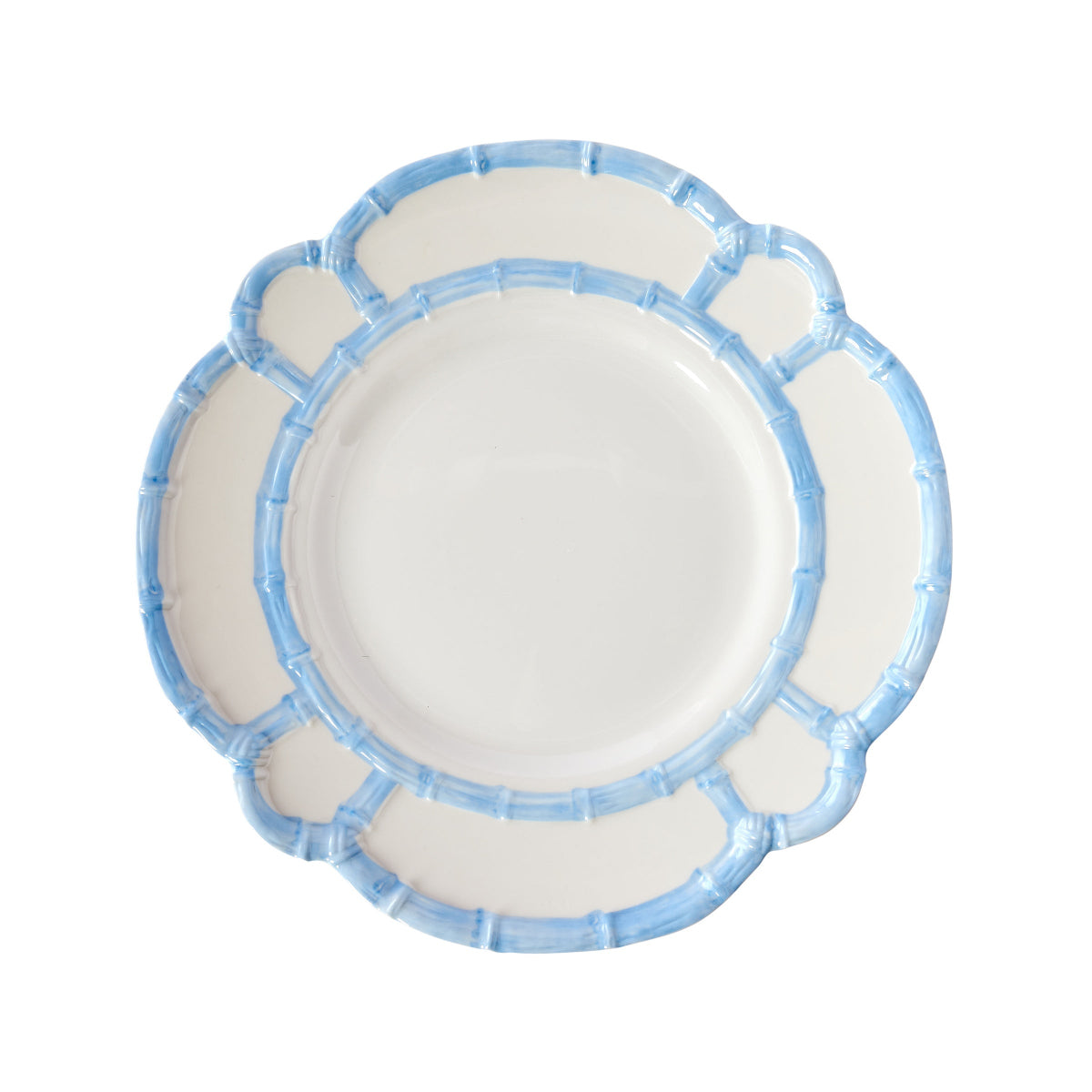 Bamboo Trim Dinner Plate, Set of 4 - Caitlin Wilson Designs