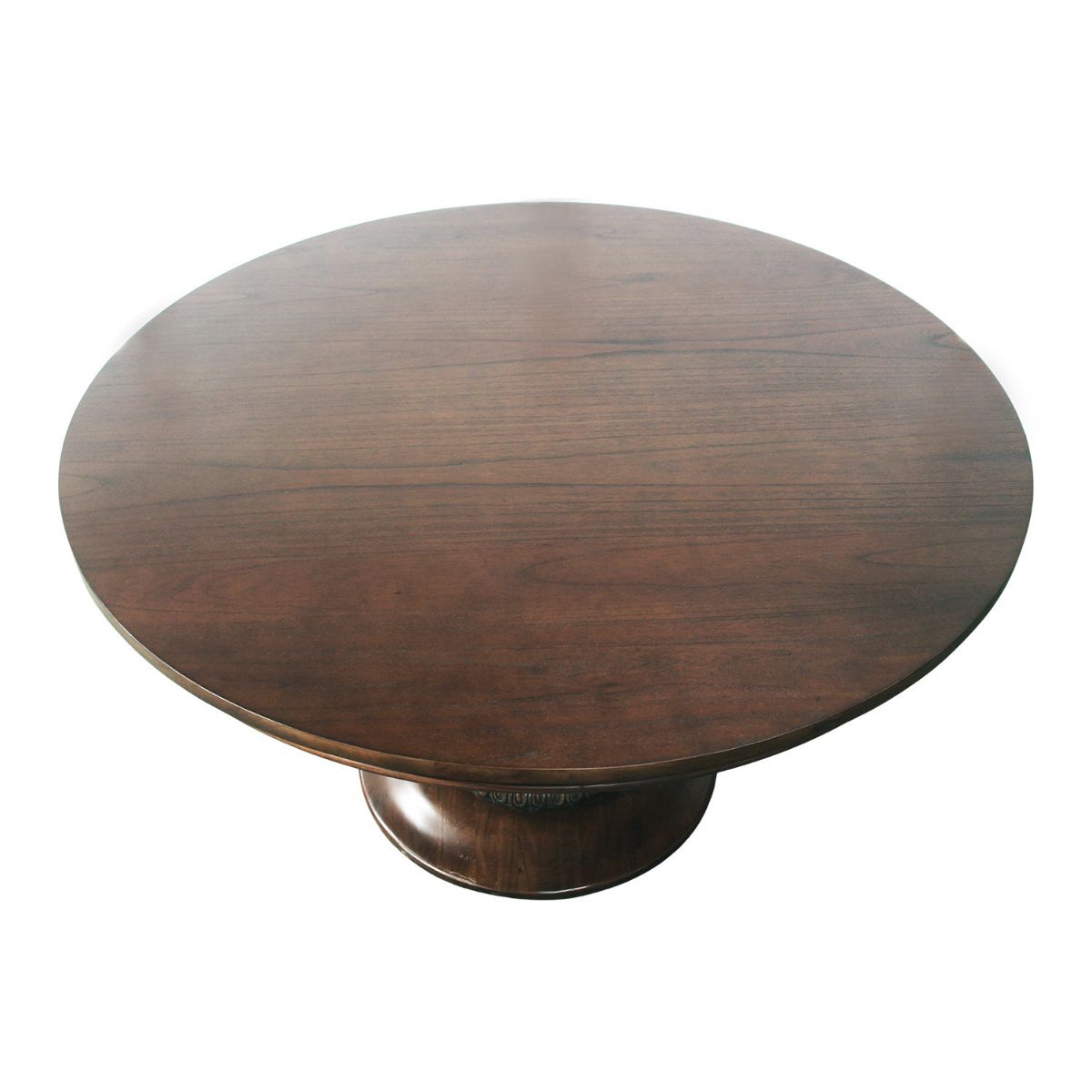 55" Belclaire Pedestal Table (Walnut) - Caitlin Wilson Design