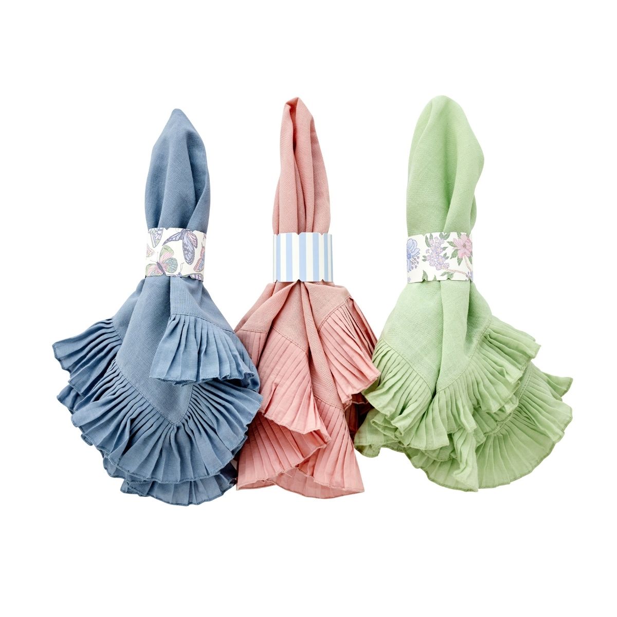 Pastel Papillon Napkin Rings