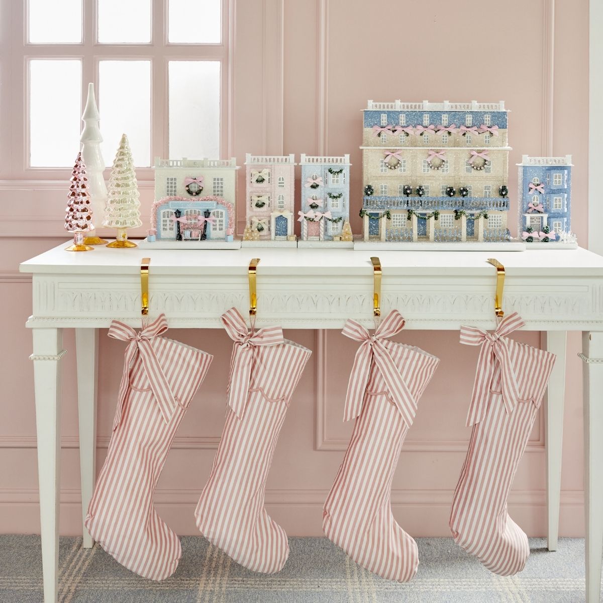 Neutral Glowing Glass Tree Set of 5 - Caitlin Wilson Design