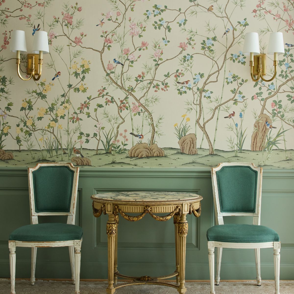 Avondale in Linen Mural - Caitlin Wilson Design