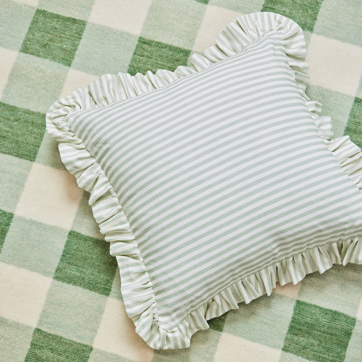 Summer Rug in Augusta Green Sample - Caitlin Wilson Designs