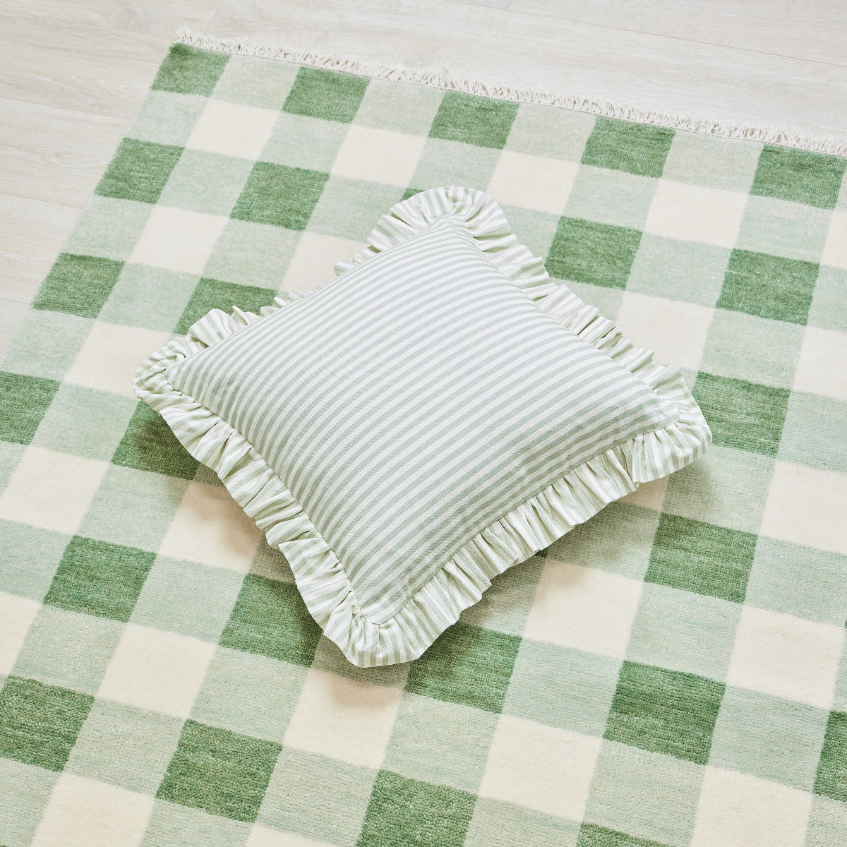 Summer Rug in Augusta Green Sample - Caitlin Wilson Designs