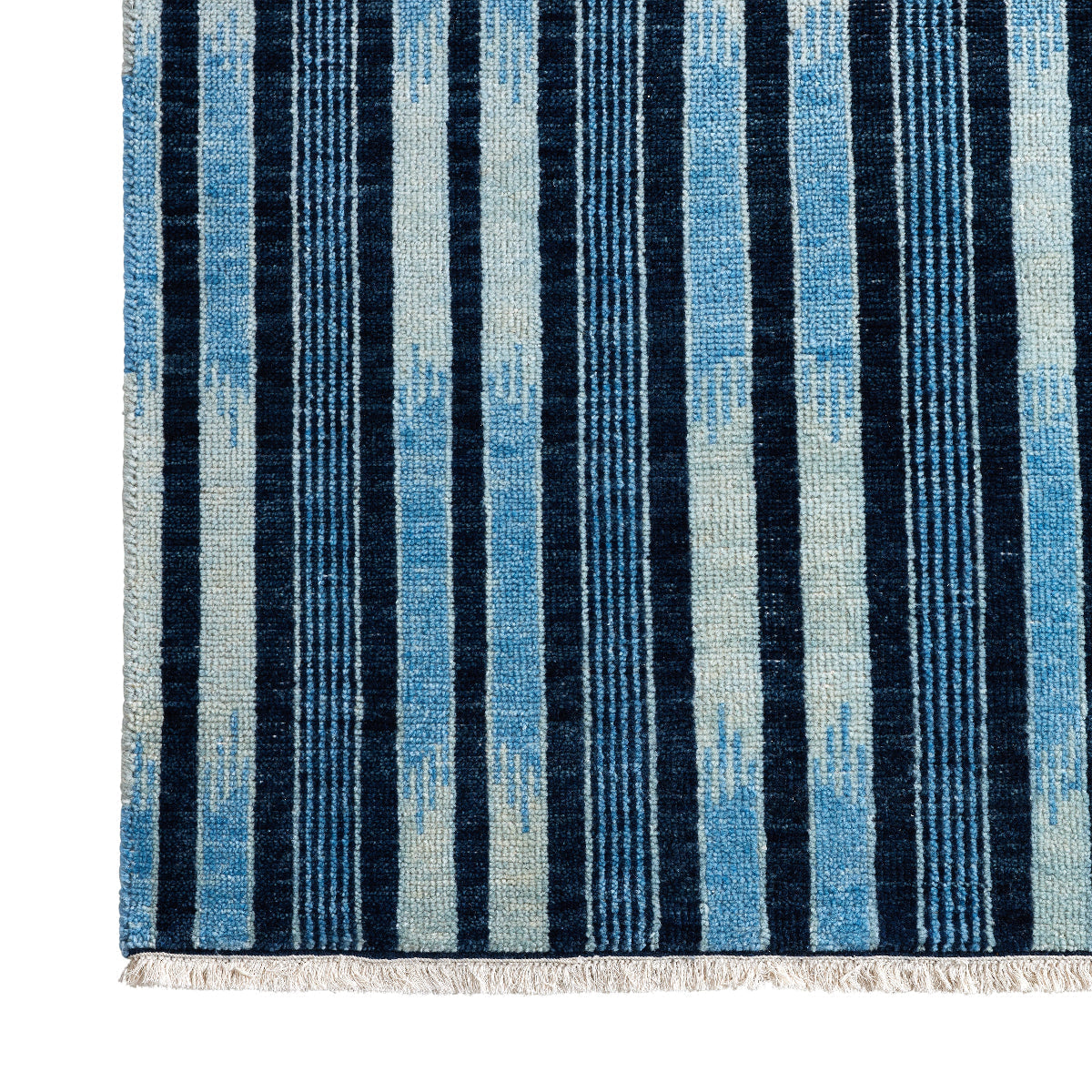 Dylan Rug in Ikat Blue Sample - Caitlin Wilson Designs