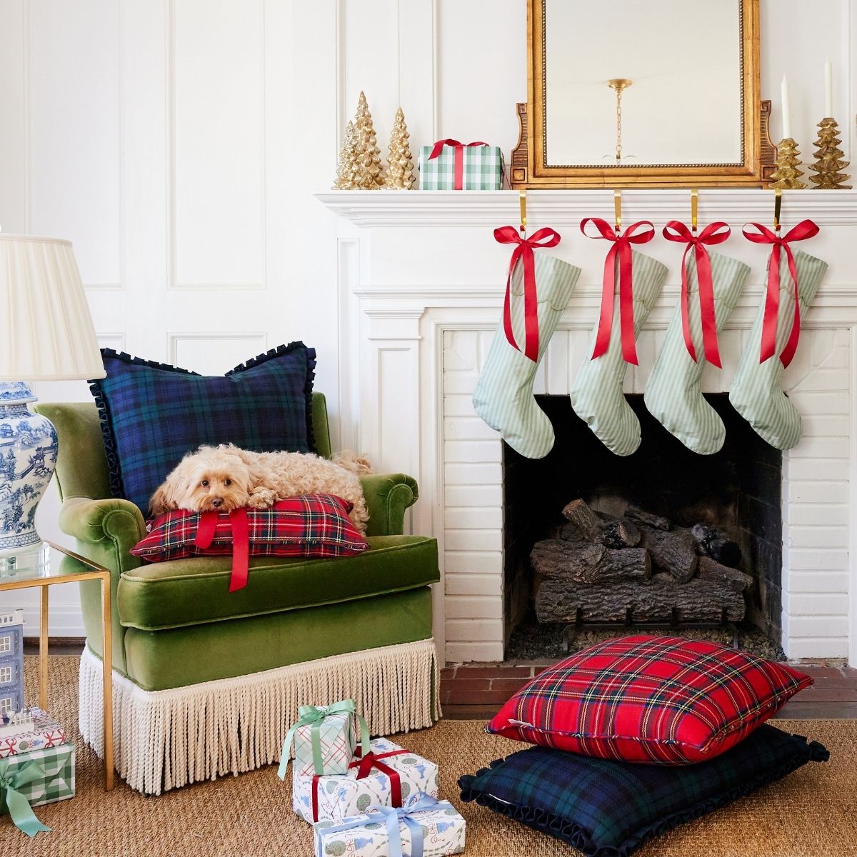 Blackwatch Box Pleat Pillow Cover