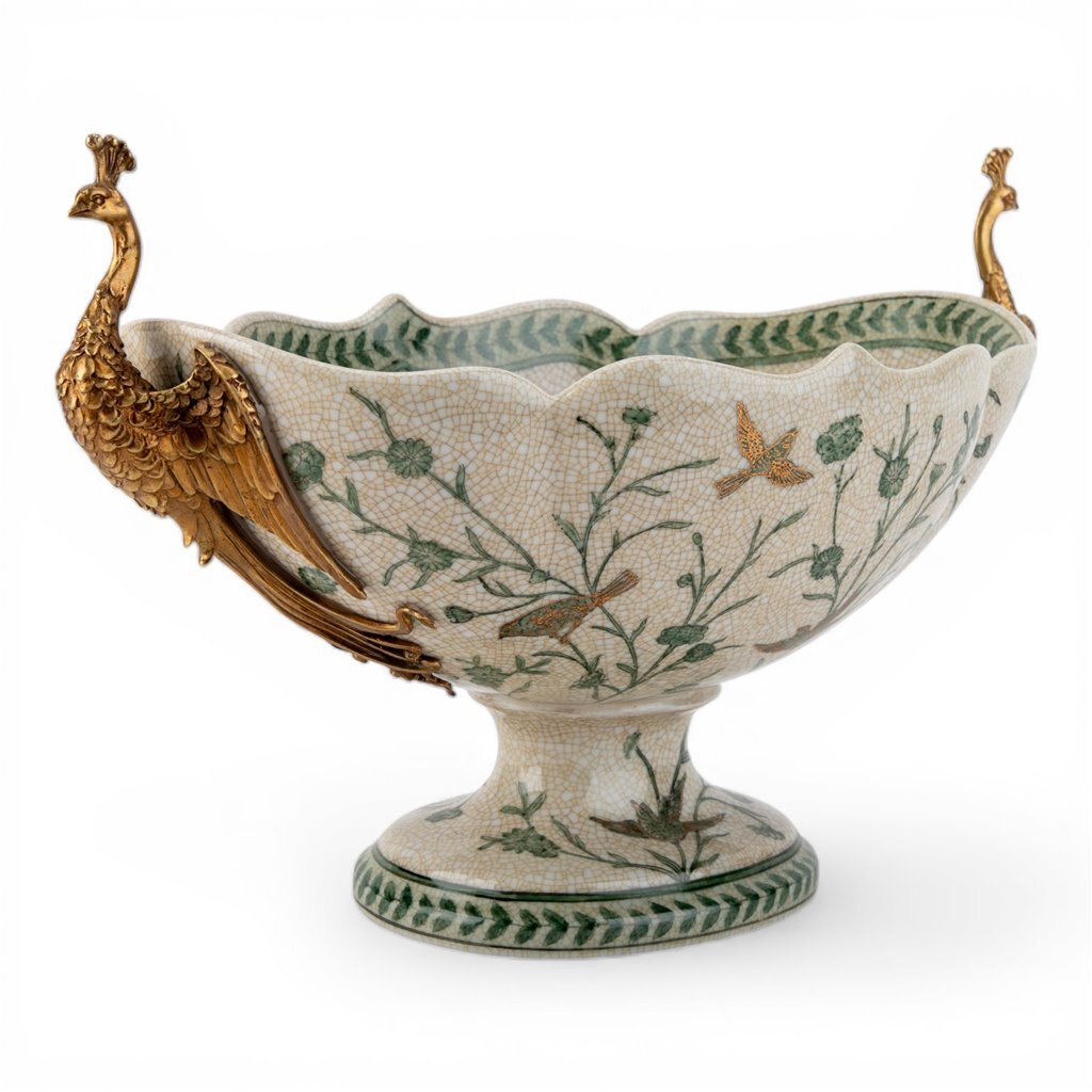 Garden Crest Porcelain Compote - Caitlin Wilson Design