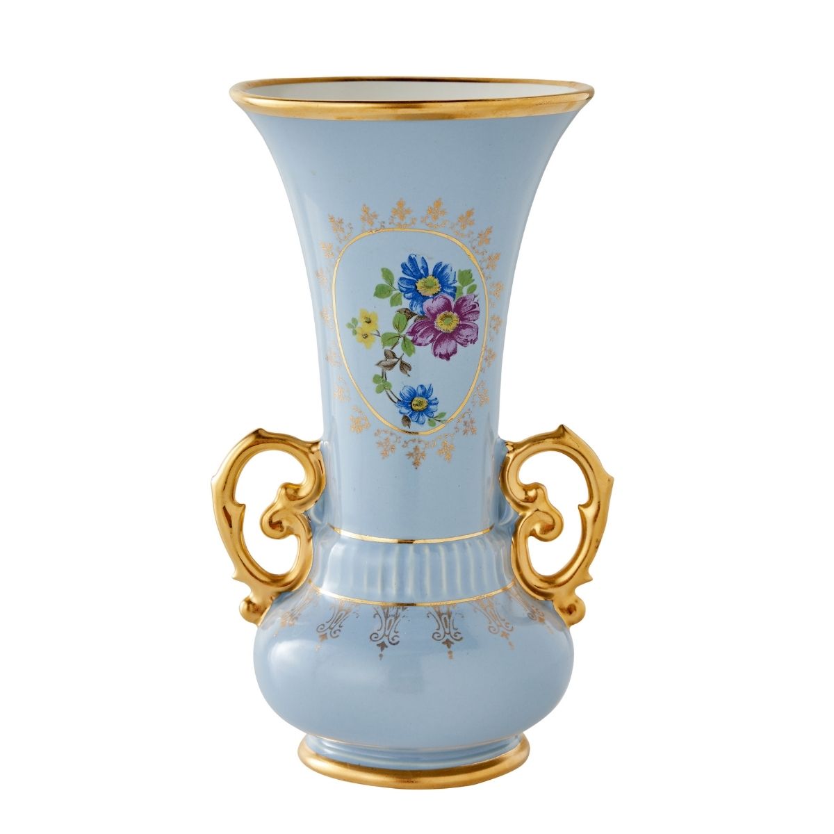 Abingdon Vase with Floral Decal - Caitlin Wilson Design