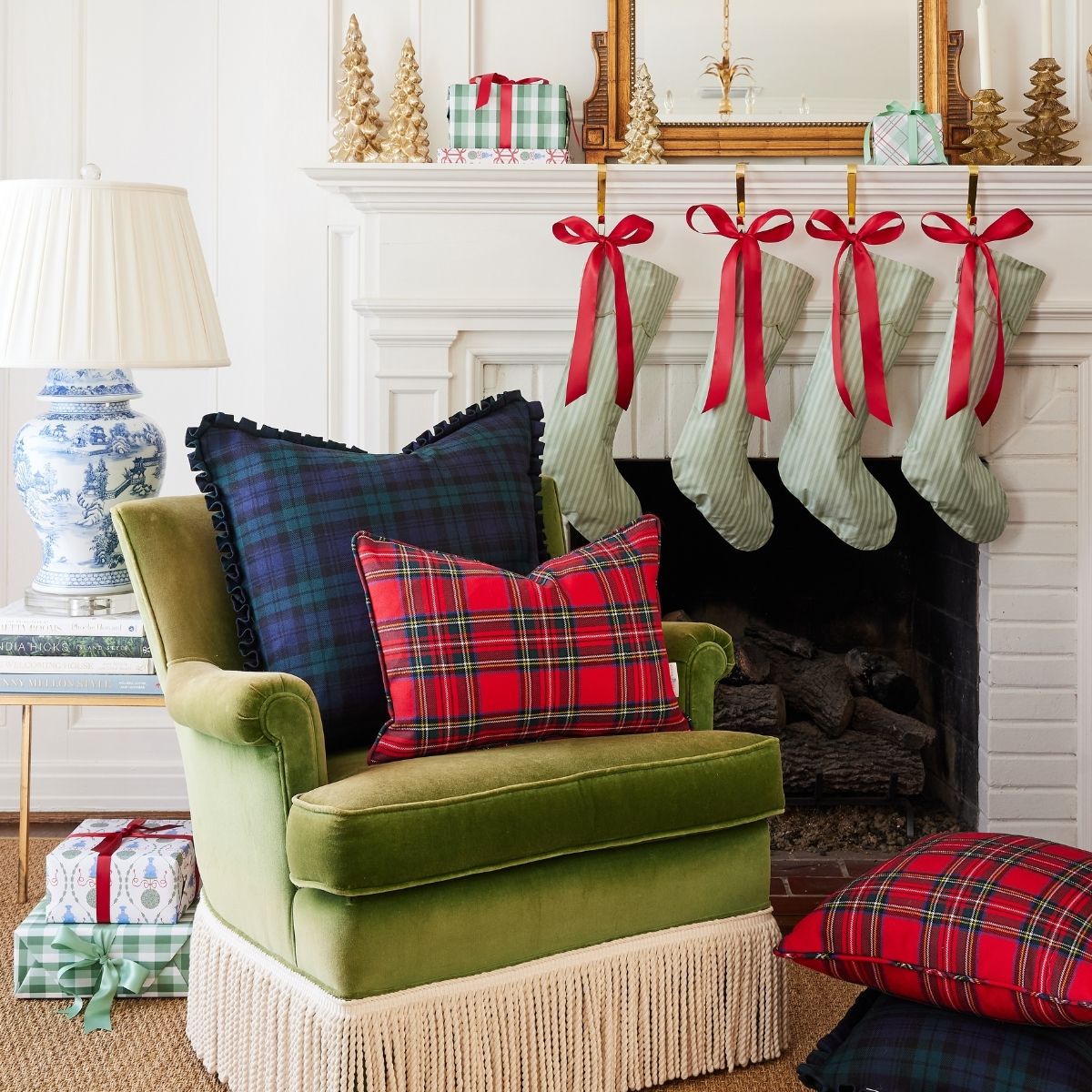 Blackwatch Box Pleat Pillow Cover