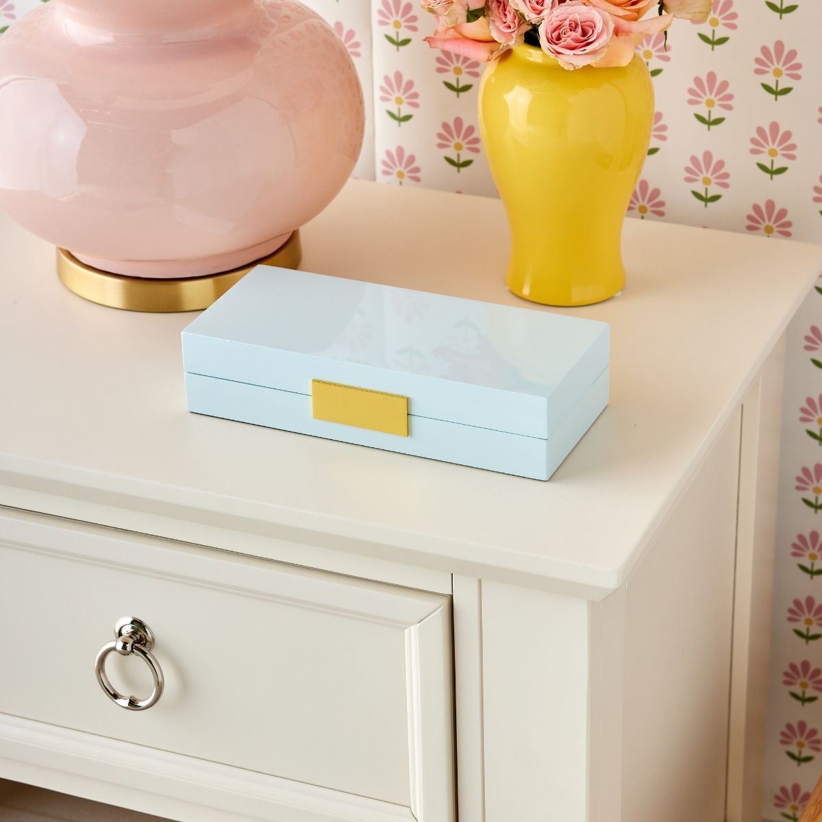 Light Blue Lacquered Jewelry Box | Caitlin Wilson