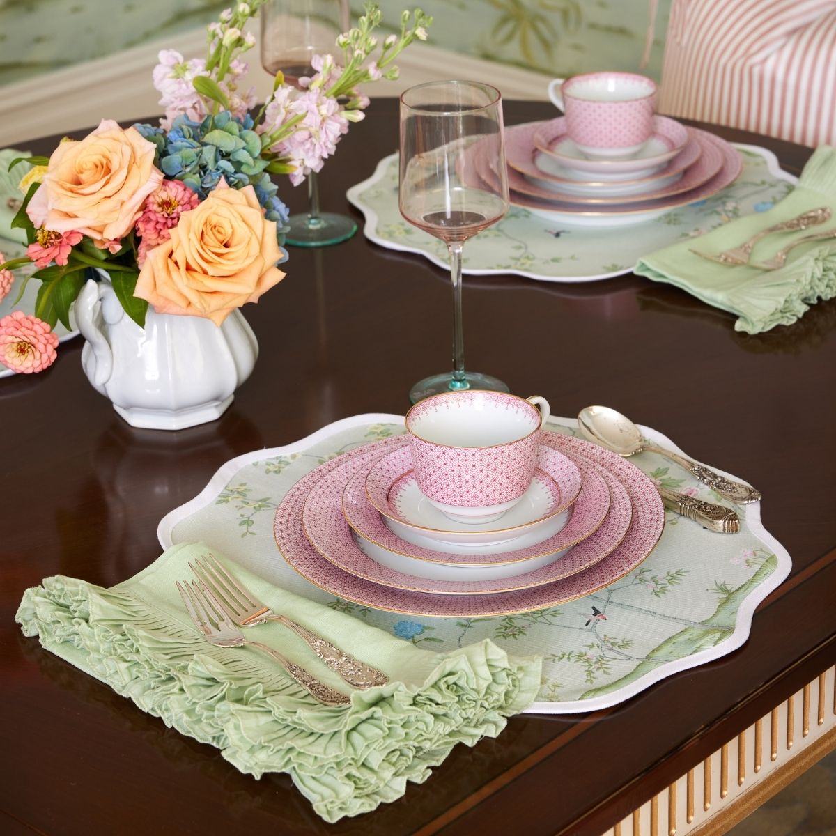 Rose Lace 5 Piece Place Setting