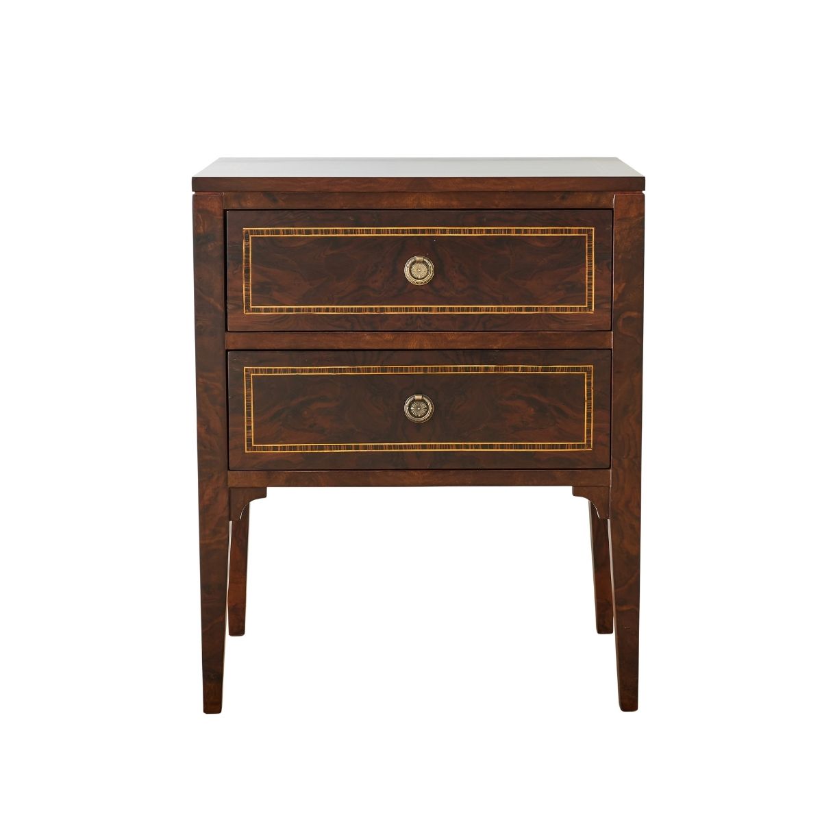 Charles Dark Walnut Burl Night Stand