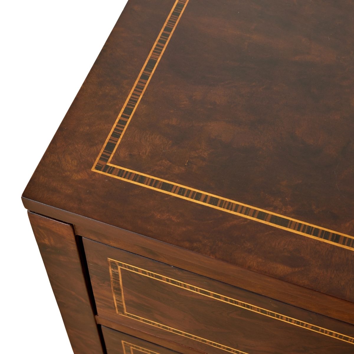 Charles Dark Walnut Burl Night Stand