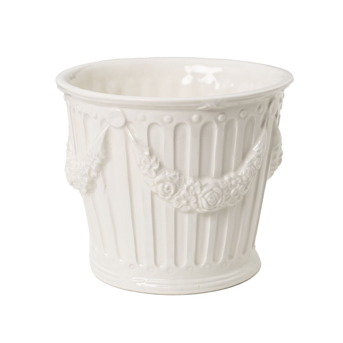 Petite Garland Cachetpot in Creme