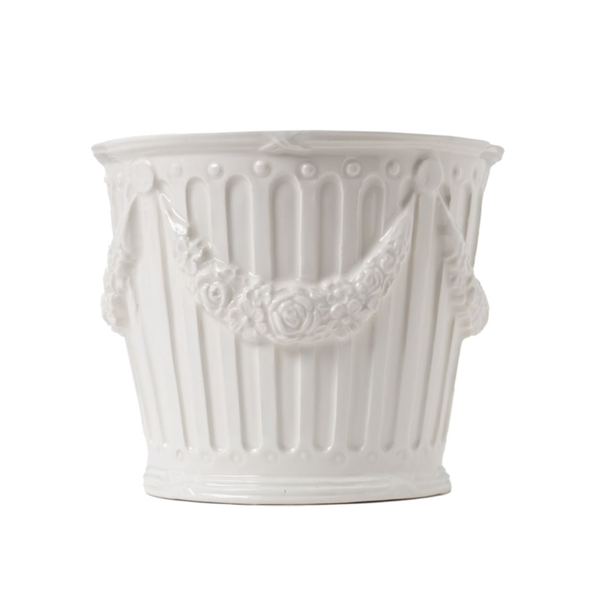 Grande Garland Cachetpot in Creme - Caitlin Wilson Design