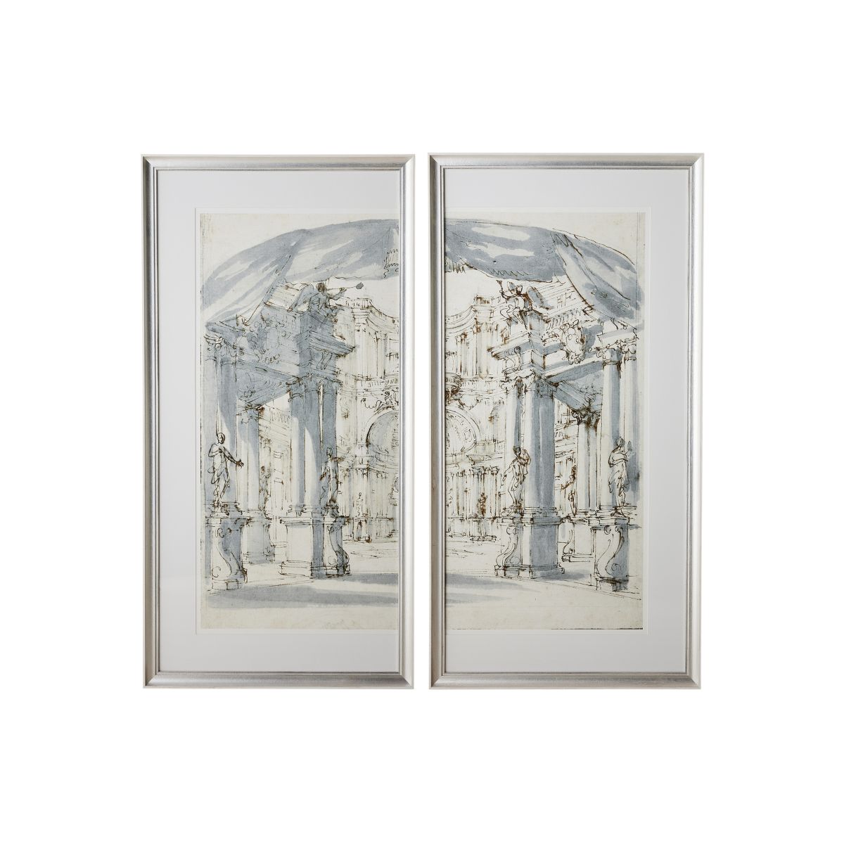 Palace Courtyard Diptych