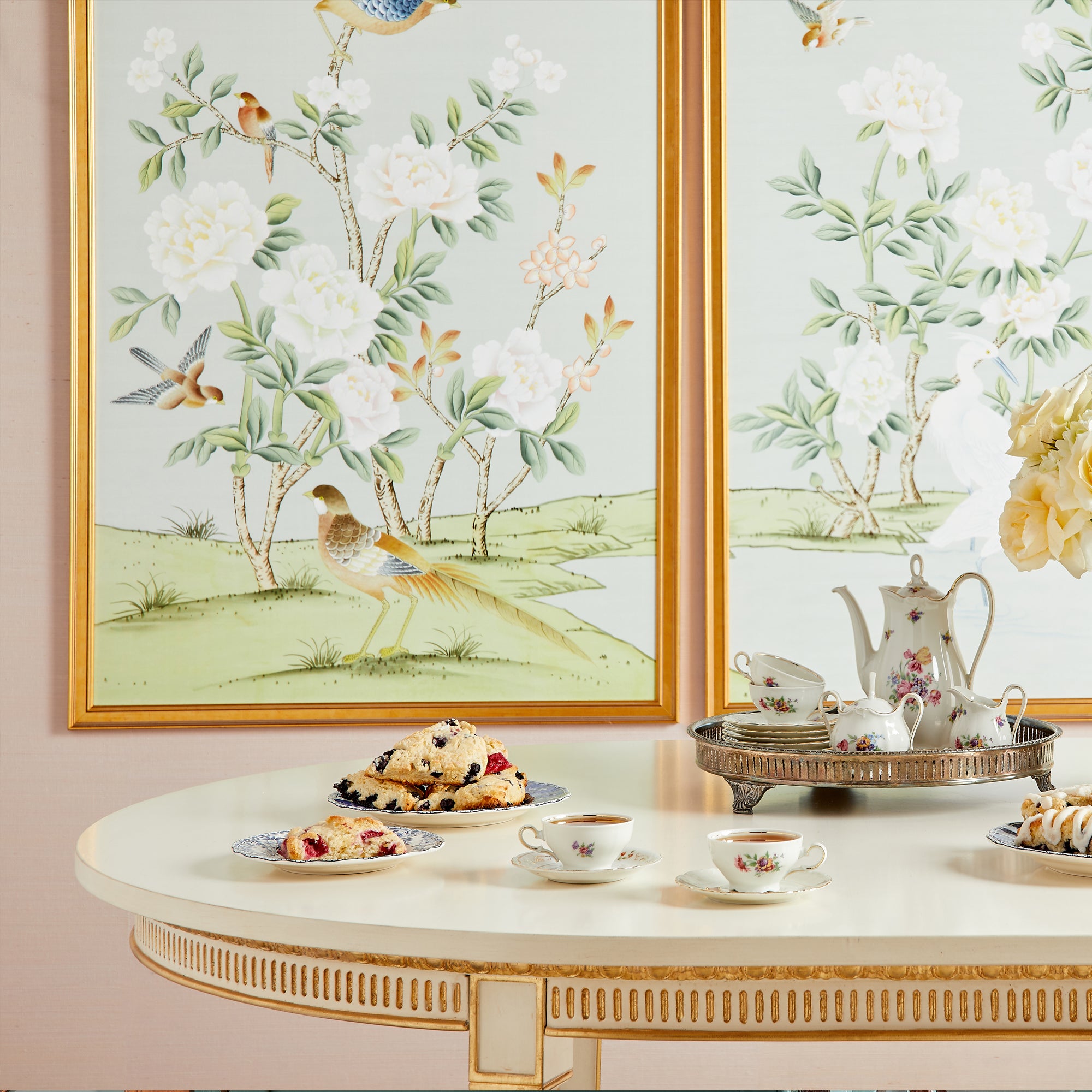 Abingdon Mural Triptych in Spring Mist