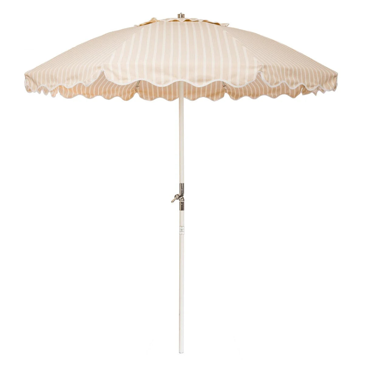 The Patio Umbrella - Monaco Natural Stripe -Caitlin Wilson Design