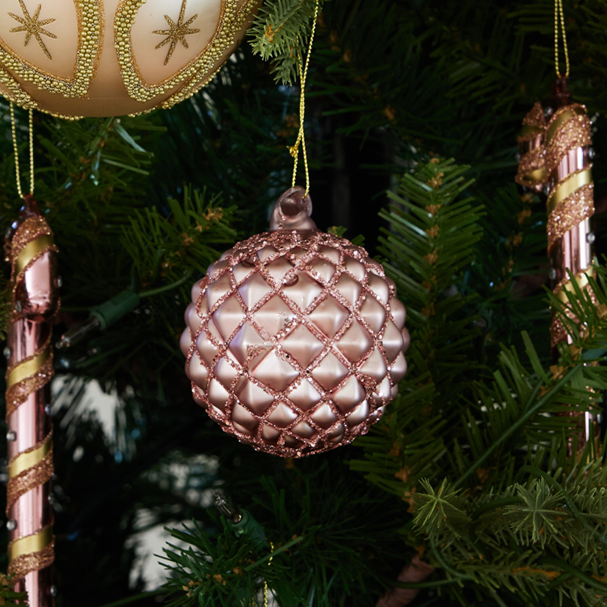 Briar Rose Quilted Ornament