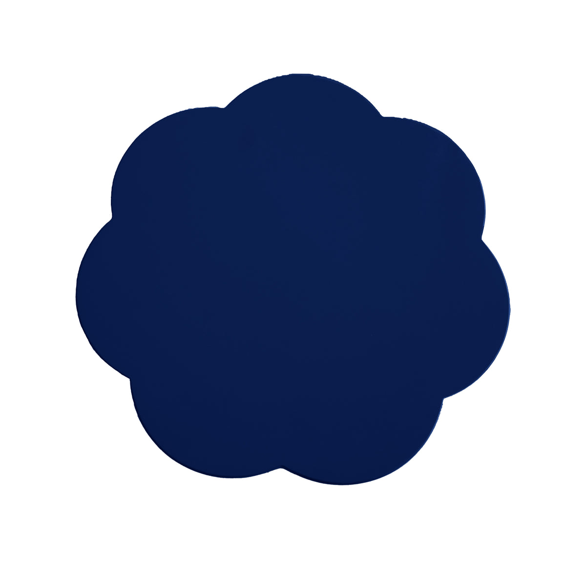 Navy Scallop Coasters – Set of 4