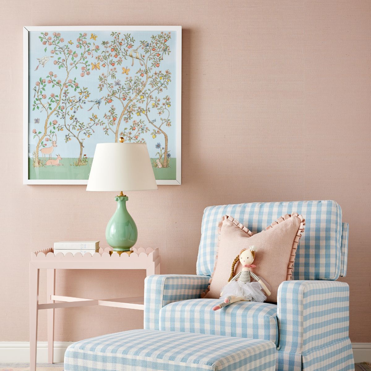 Framed Atelier Choux In Bloom in Blue