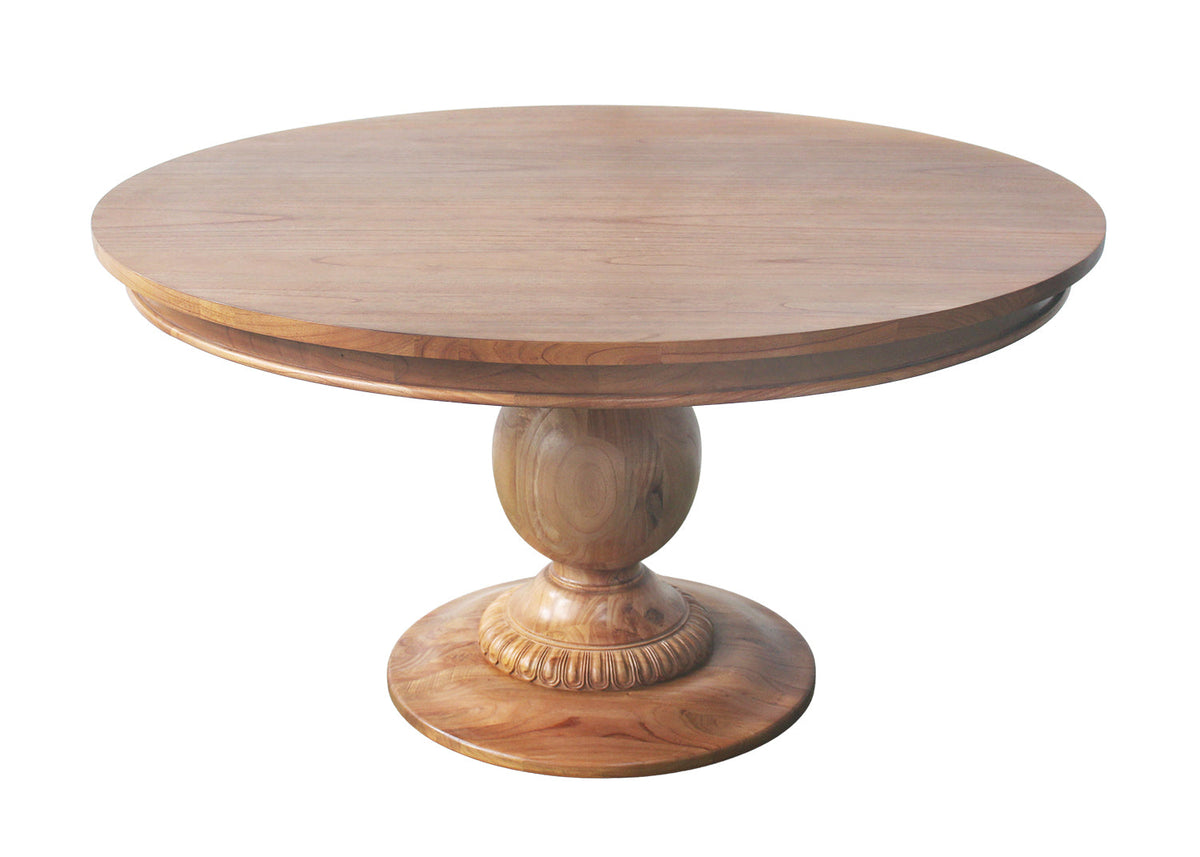 55" Belclaire Pedestal Table (Golden Oak)