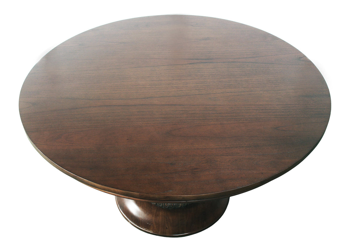 55" Belclaire Pedestal Table (Walnut)