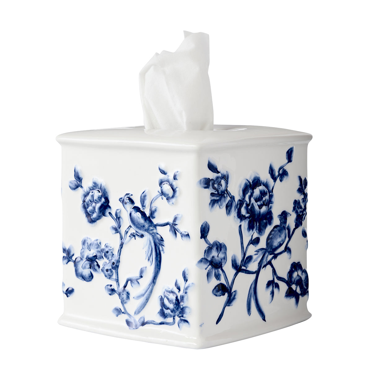 Chinoiserie Tissue Holder - Blue