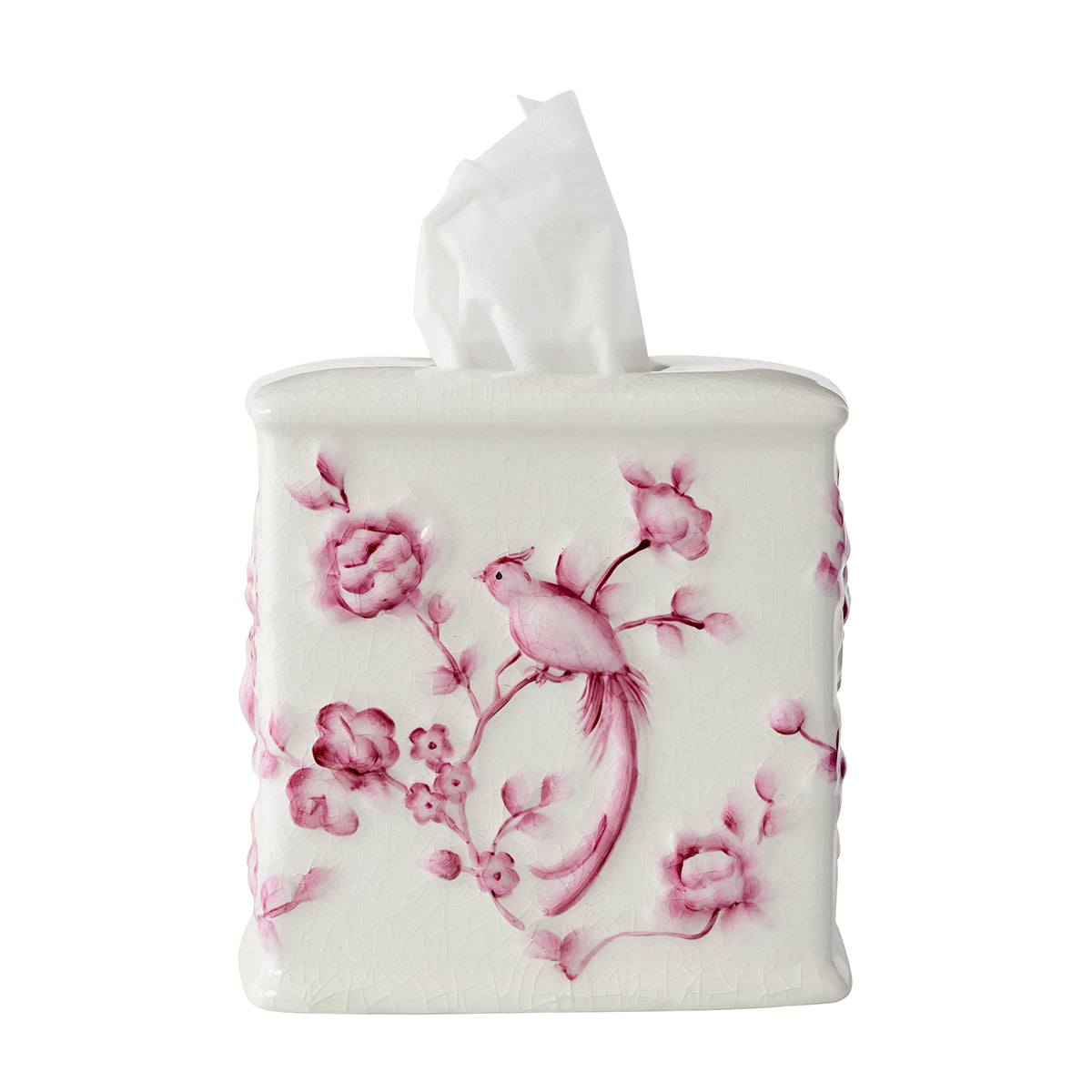 Chinoiserie Tissue Holder - Pink