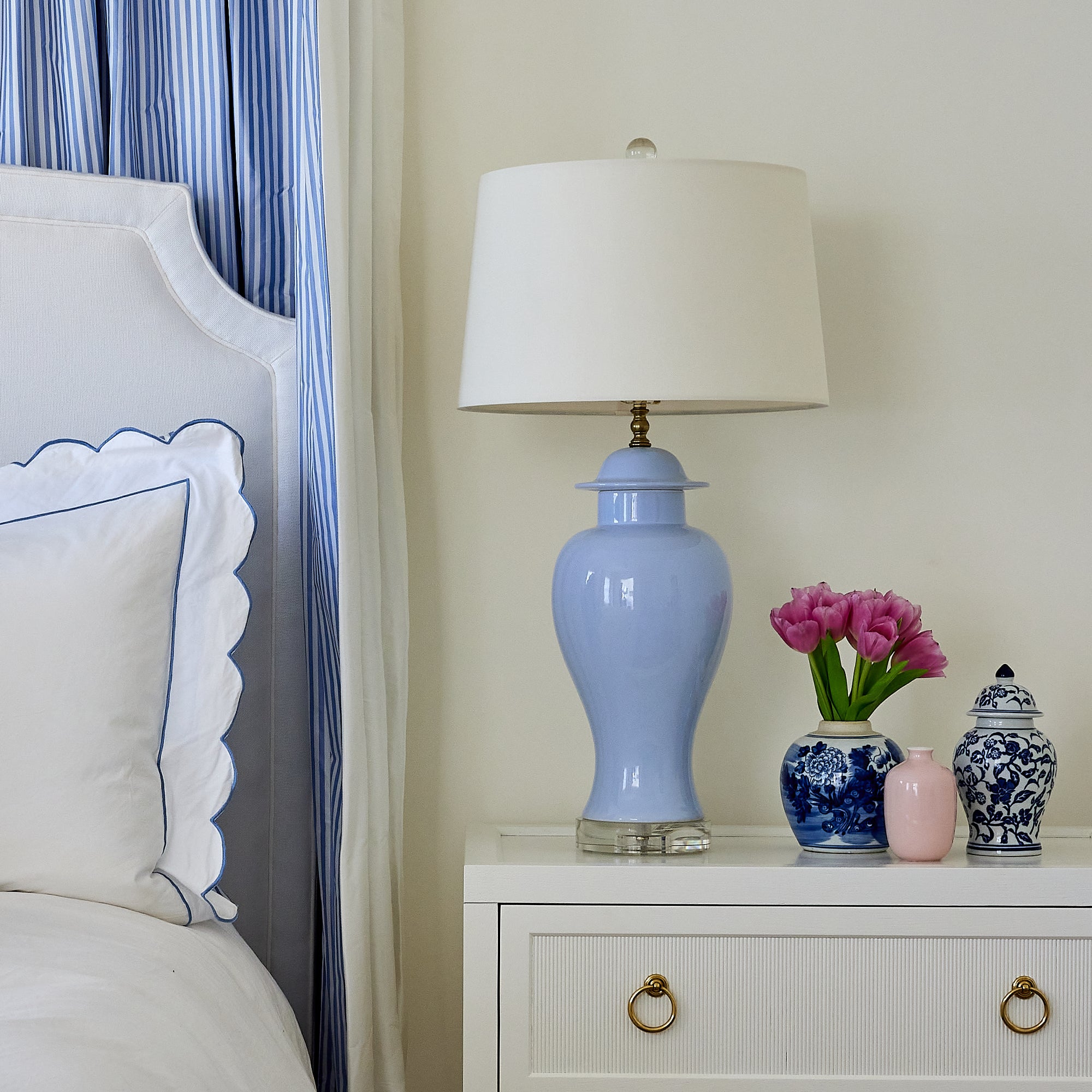Clara Lamp in French Blue | Table Lamp | Caitlin Wilson