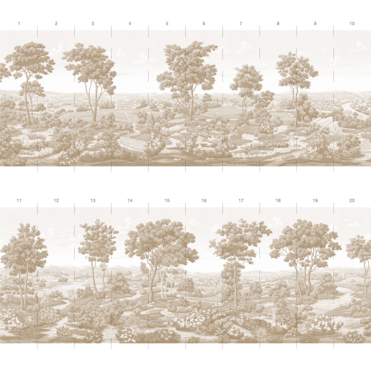 Cotswolds in Café Mural - Caitlin Wilson Design