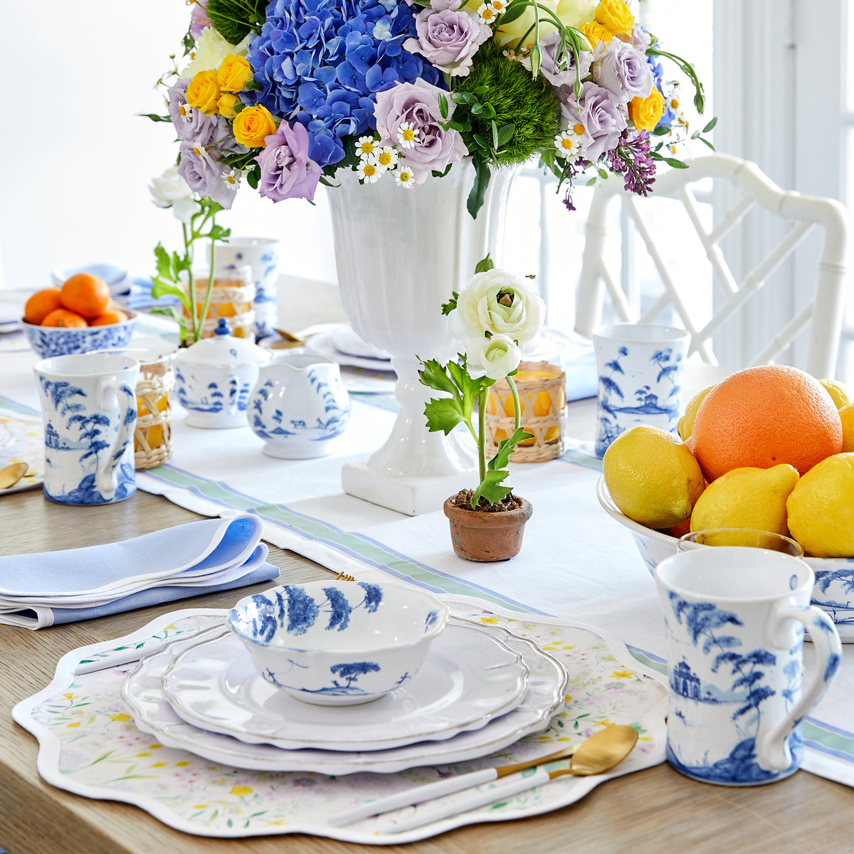 Country Estate Delft Blue 5 Piece Setting